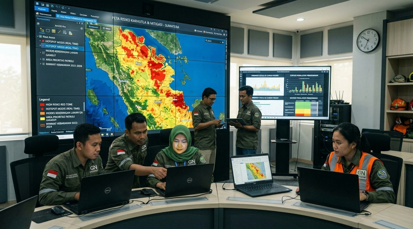 Implementasi SIG untuk Pemetaan Risiko  dan Mitigasi Kebakaran Hutan dan Lahan