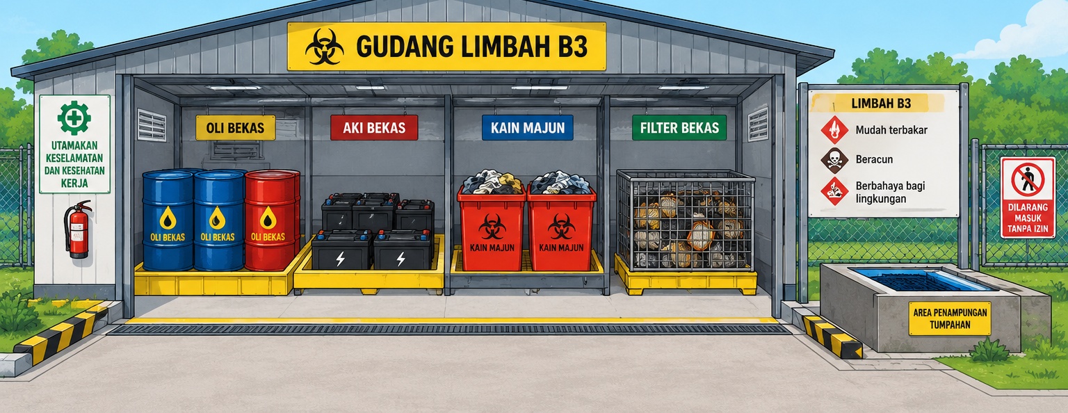 PENGELOLAAN LIMBAH BAHAN BERBAHAYA DAN BERACUN (LIMBAH B3) PENYIMPANAN LIMBAH B3
